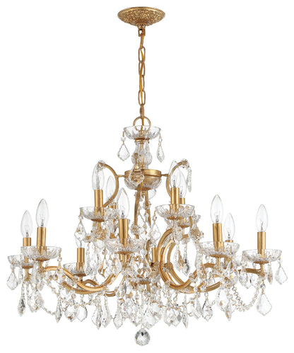 Crystorama Lighting Group 4456-CL-S Filmore 29"W 12 Light Crystal - AntiqueBy Crystorama Lighting