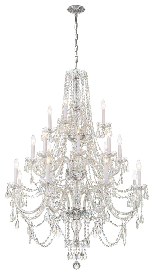 Crystorama 1157-CH-CL-MWP Traditional 20 Light Polished Chrome ChandelierBy Crystorama Lighting