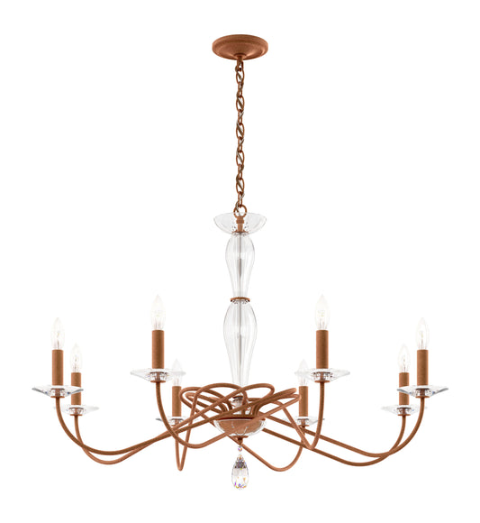 Schonbek Vx1008N-800H 8 Light Crystal Chandelier, Corten SteelBy Schonbek
