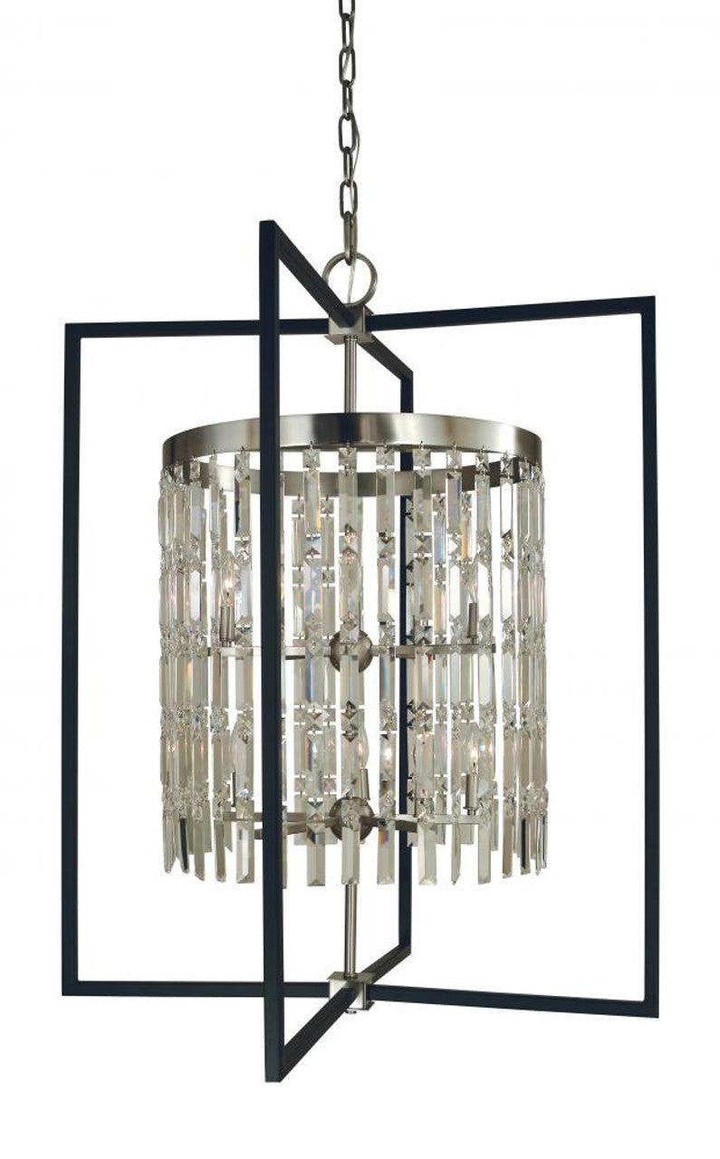 Arcadia Foyer Chandelier, 12-Light, Polished Nickel, 29"W (5128 PN A089A)