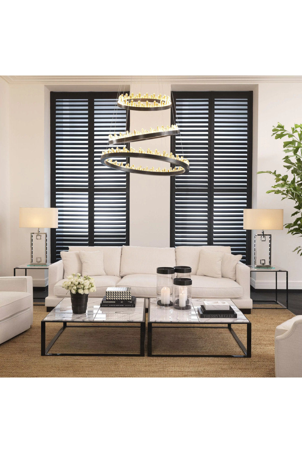 Bronze Crystal Glass Chandelier | Eichholtz RandallBy OROA - Furniture