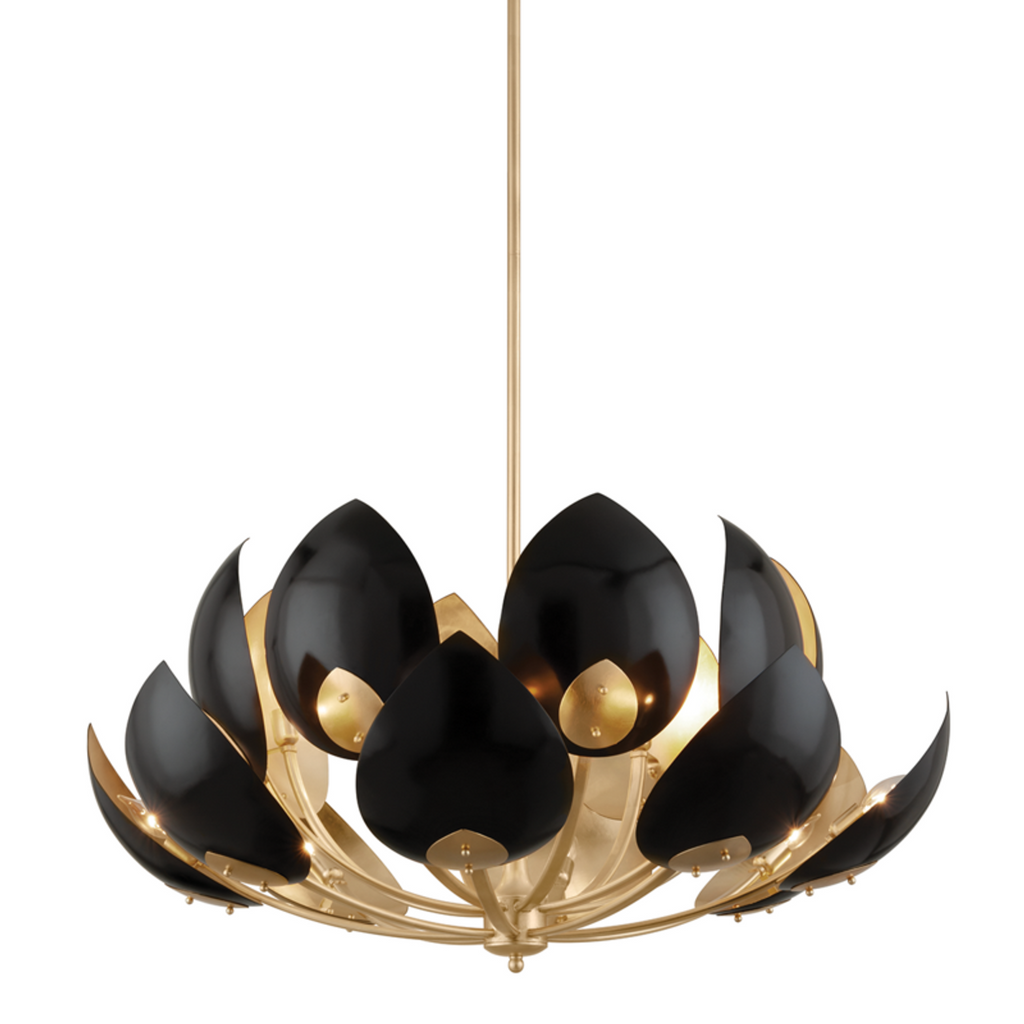 Double Cirque Chandelier, 8-Light, Dark Smoke, 25.4"W (104205-SKT-07 39CH1L)