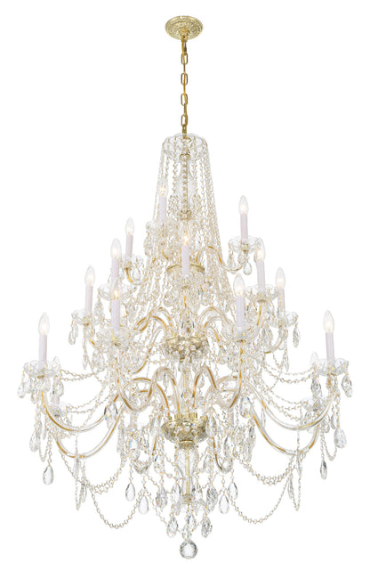 Traditional Crystal 20-Light Polished Brass ChandelierBy Crystorama Lighting