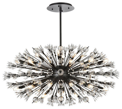 Elegant Lighting 2500D48 Vera 38 Light 48"W Oval Crystal Sputnik - ChromeBy Elegant Furniture & Lighting