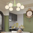 6 Round Flowers Bell Orchid Three Step Dimming Modern Chandelier Lamp