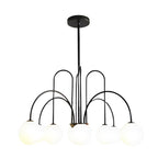 6/8 Lights Iron Glass Creative Nordic Chandelier Ceiling Light Fixture