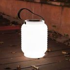 Portable Waterproof Cylinder LED White Solar Camping Lanterns Lights