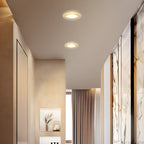 3.9-inch White Canless 5W Integrated LED Recessed Light Trim Clear Acrylic 360° Lighting
