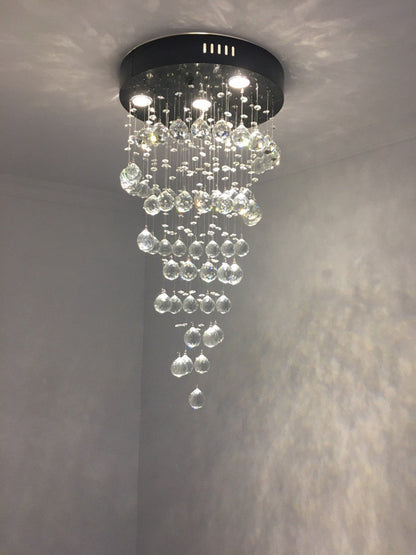 Le Tignet | Creative Large Raindrops Crystal Chandelier, 16 Bulbs, Warm LightBy Miron Demid LLC