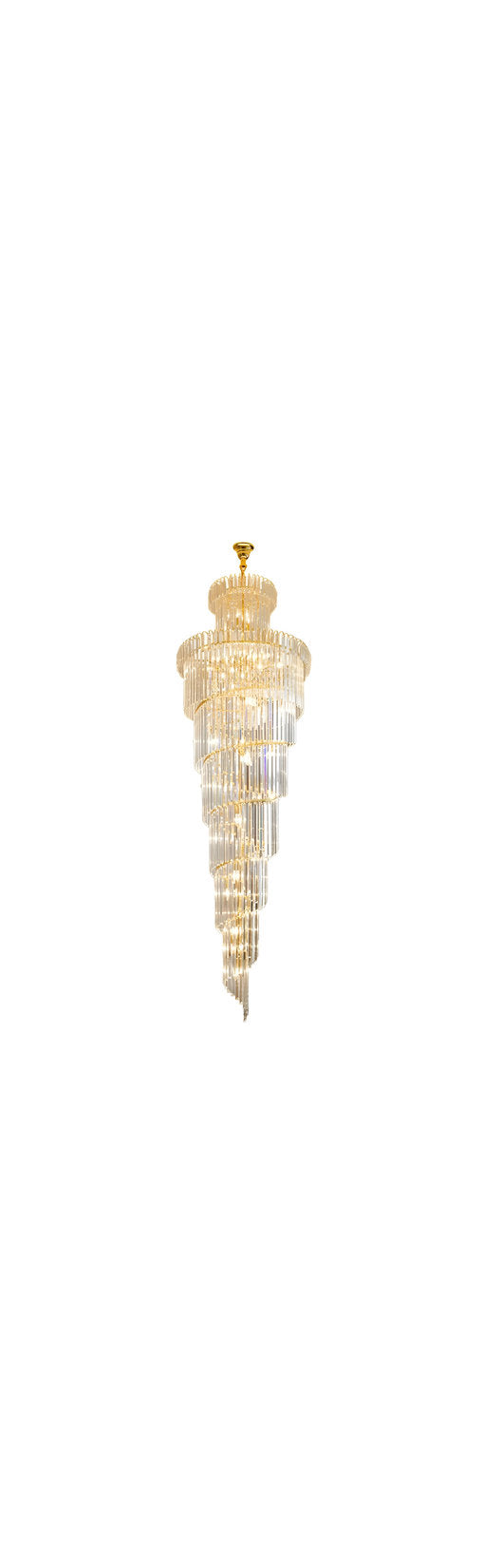 Cap d'Ail | Gorgeous Big Stairway Crystal Ceiling Chandelier, 15.8*47.2''By Miron Demid LLC