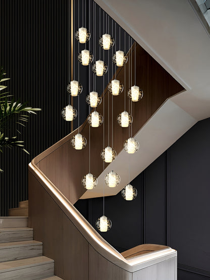 Lenno | Crystal Hanging Light Fixture, 25 LightsBy Miron Demid LLC