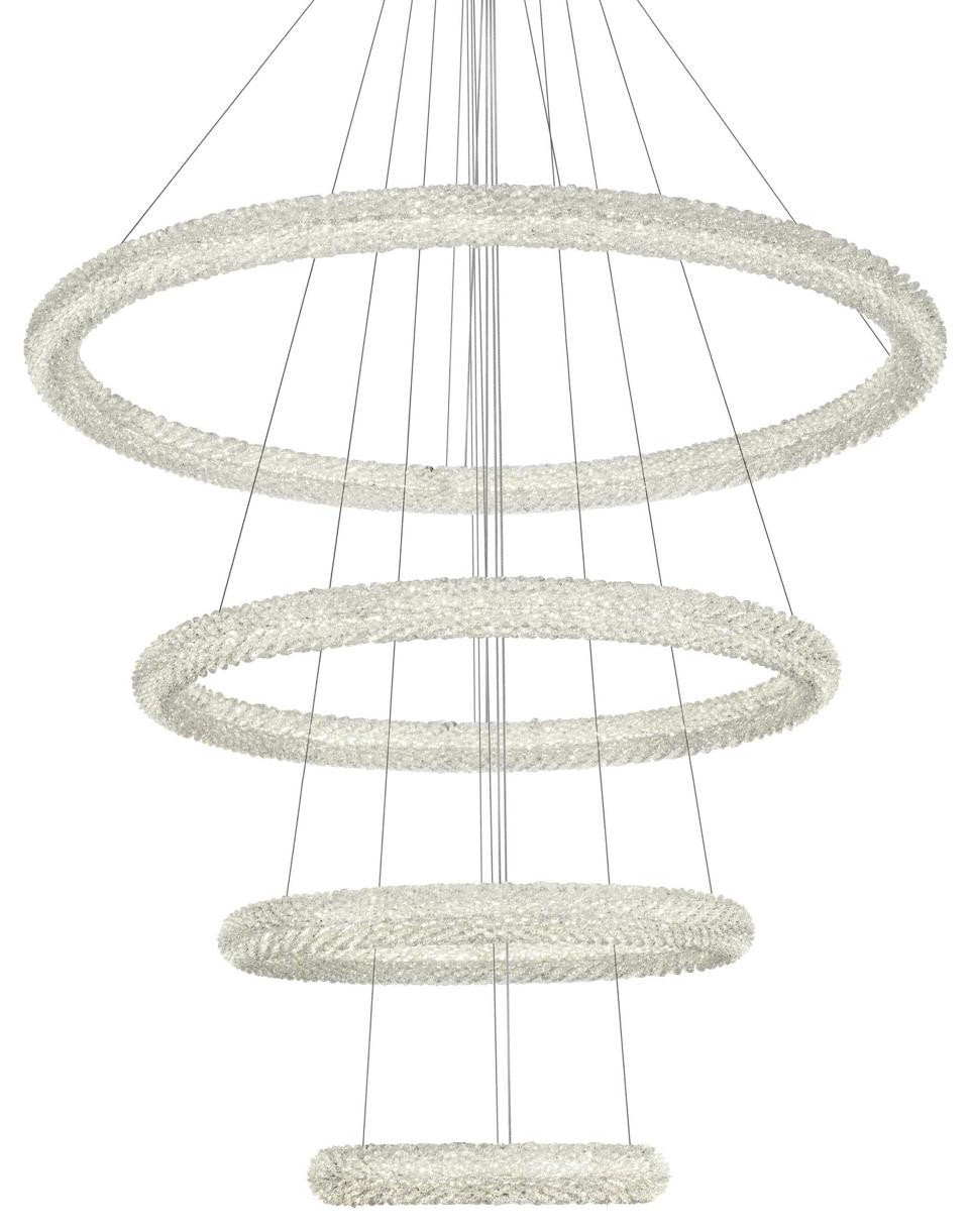 Bowen 4 Light Chandelier, Satin GoldBy Elegant Furniture & Lighting