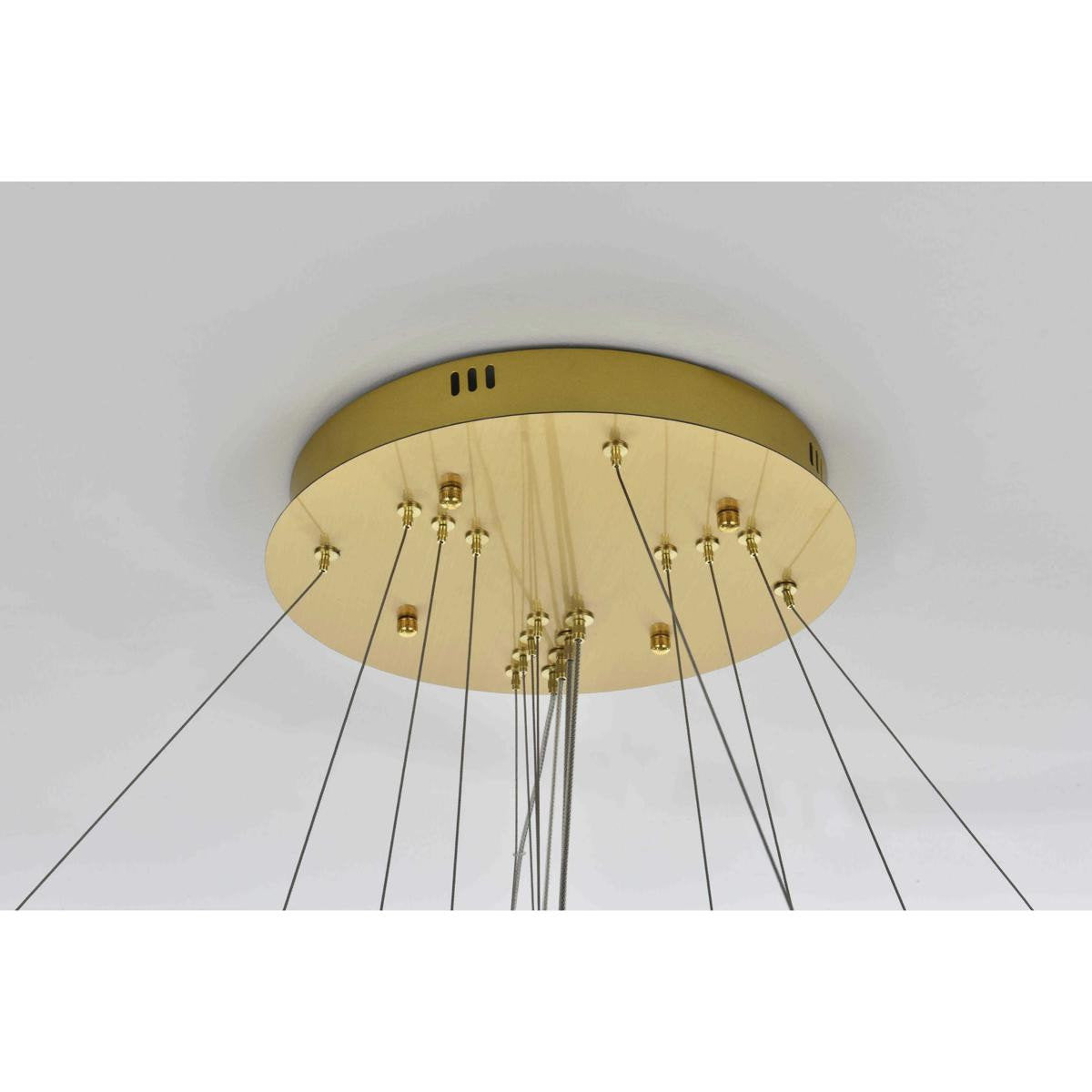 Bowen 4 Light Chandelier, Satin GoldBy Elegant Furniture & Lighting