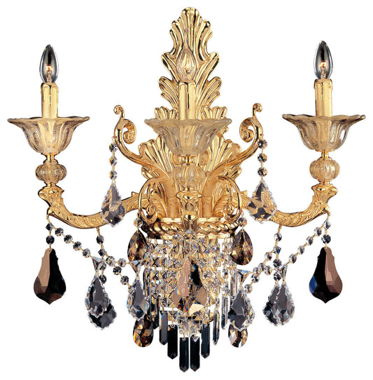 Mendelssohn 24.4x23in 3-Light Traditional Sconce by AllegriBy Allegri Crystal by Kalco Lighting