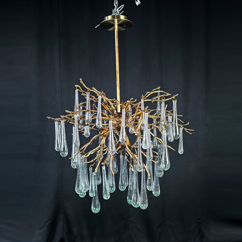 Glass Chandelier 60"