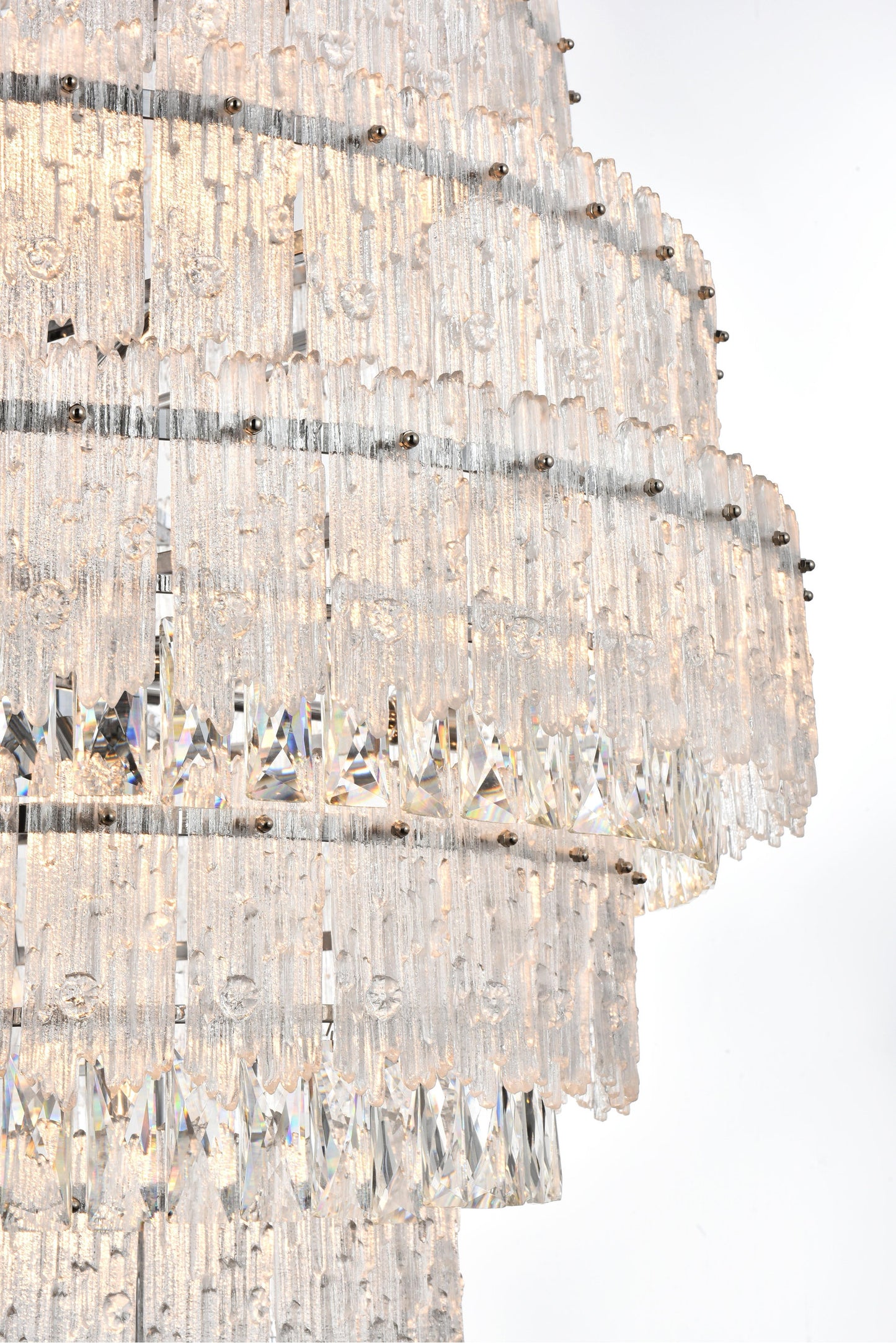 Home Living 36" Chandelier, ChromeBy Home Living