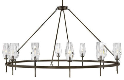 Ana 60W 12 LED Extra Large Chandelier, 32.25"Hx58"WBy Hinkley
