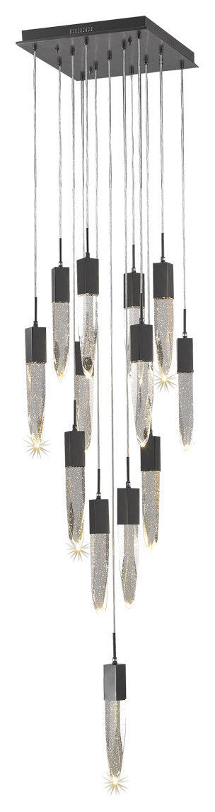 Aspen 13 Light Pendant in Dark BronzeBy Avenue Lighting