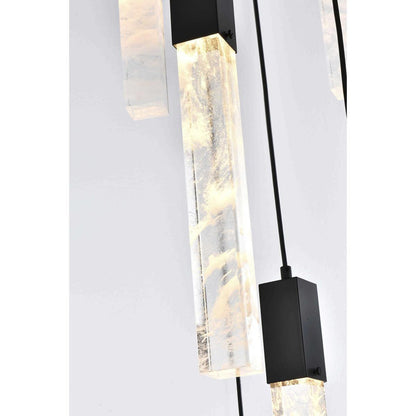 Aurora 13 Light Chandelier, BlackBy Elegant Furniture & Lighting