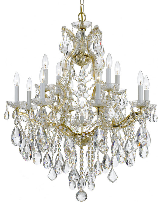 Crystorama Lighting Group 4413-CL-S Maria Theresa 13 Light 28"W - GoldBy Crystorama Lighting