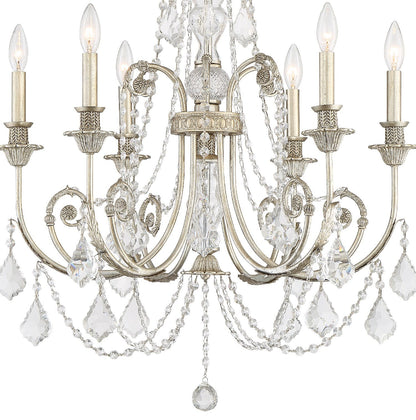 Crystorama Lighting Group 5116-CL-S Regis 6 Light 26"W Crystal - Olde SilverBy Crystorama Lighting