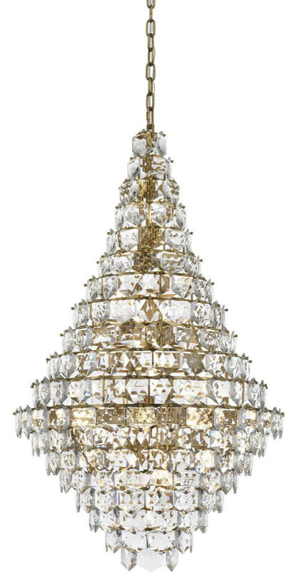 Adaline 38 Light Chandelier, Satin GoldBy Elegant Furniture & Lighting
