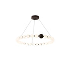 Celestial Bead Ring Chandelier