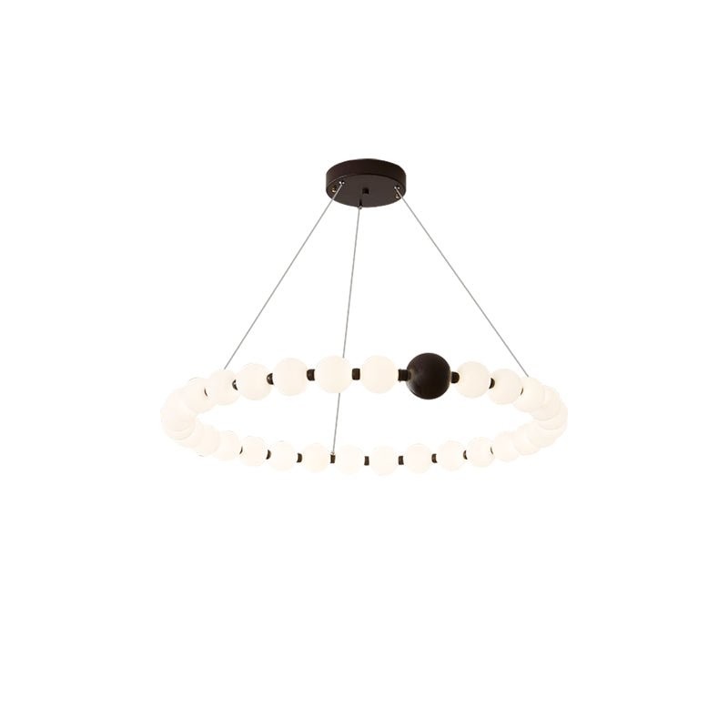 Celestial Bead Ring Chandelier