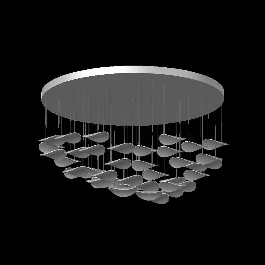 Wave Floating Leaf Chandelier