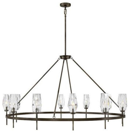 Ana 60W 12 LED Extra Large Chandelier, 32.25"Hx58"WBy Hinkley