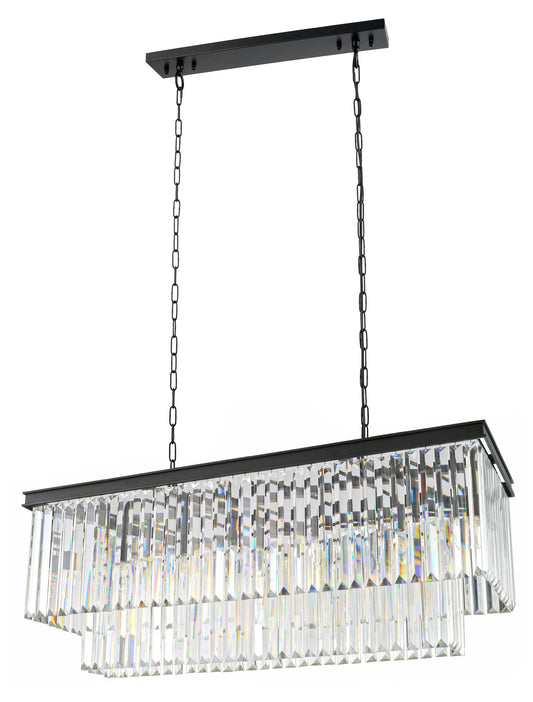 Artistry Lighting Reston Rectangular Chandelier 48x16x18, BlackBy Artistry Lighting