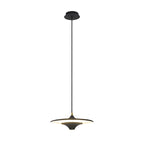 13.8'' 1-Light Round UFO Pendant Lights LED Metal Hanging Lighting Small Spaceship Pendant Lamp for Bar