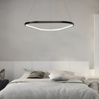 Black 1/2/3-Light Triangle Ring Chandelier