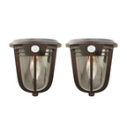 2-Pack Motion Sensor Solar Wall Light