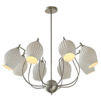 4 Lights Ceramics Flower shaped Warm Light Modern Ceiling Lights