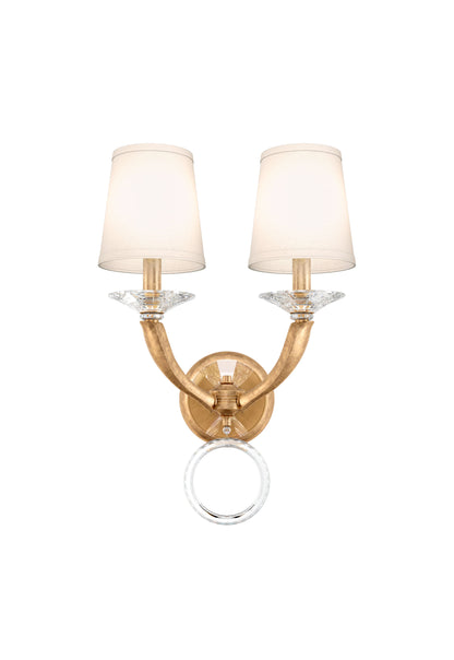 Schonbek Ma1002N-26O 2 Light Crystal Sconce, French GoldBy Schonbek