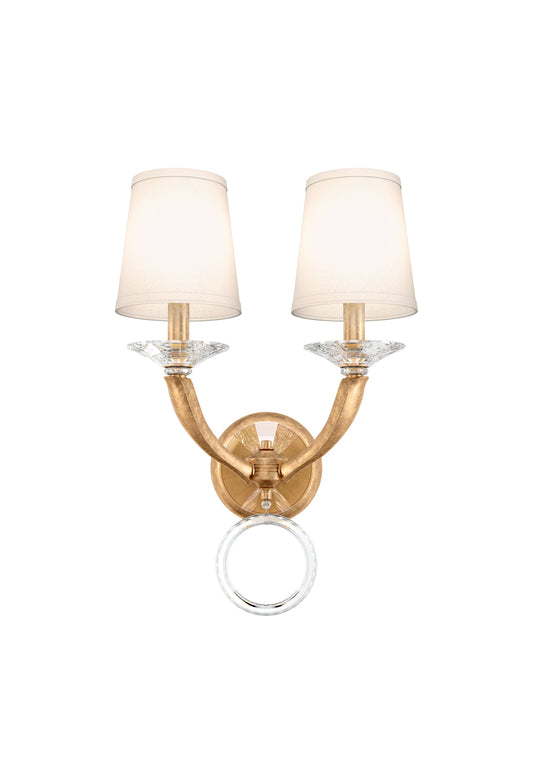 Schonbek Ma1002N-26O 2 Light Crystal Sconce, French GoldBy Schonbek