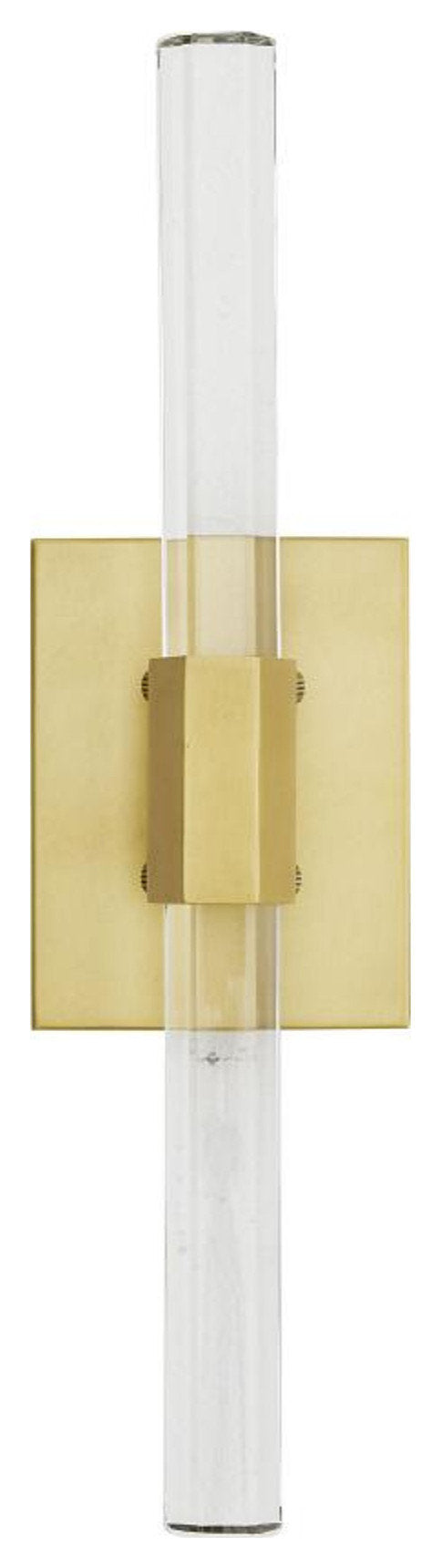 Frazier Wall Sconce, 2-Light, LED, Antique Brass, Clear Crystal, 18"HBy Arteriors