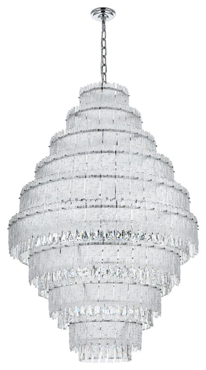 Home Living 36" Chandelier, ChromeBy Home Living