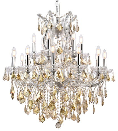 Elegant Lighting 2800D30-GT/RC Maria Theresa 19 Light 30"W - ChromeBy Elegant Furniture & Lighting