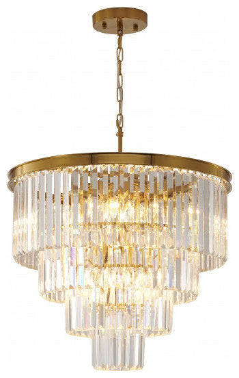 Bethel International LA82C24BR 12-Light Chandelier, GoldBy Bethel Intl.