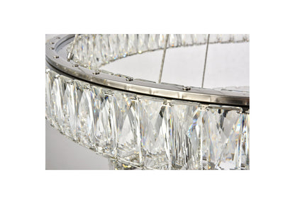 Monroe Integrated LED Chip Light Chrome ChandelierBy Elegant Furniture & Lighting
