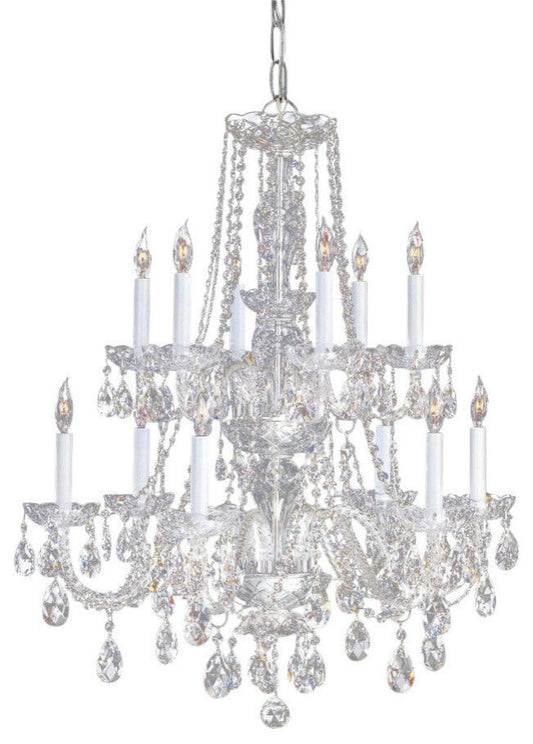 Crystorama 12-Light Clear Swarovski Strass Crystal Chrome ChandelierBy Crystorama Lighting