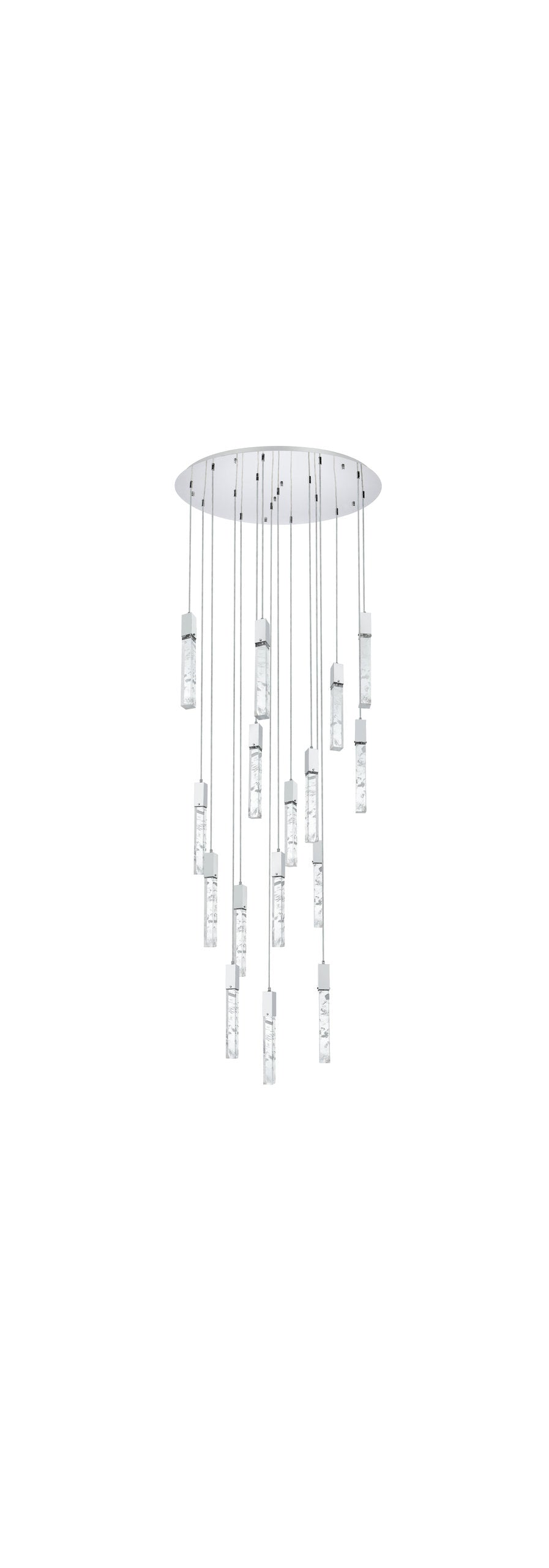 Home Living 36" Chandelier, ChromeBy Home Living