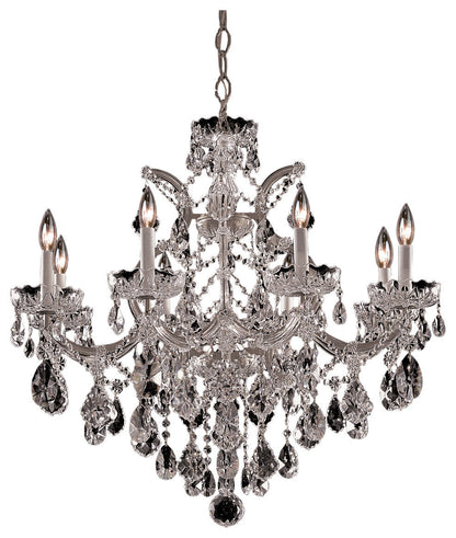 Crystorama  4409CHCLMWP  Nine Light Chandelier  Maria TheresaBy Crystorama Lighting