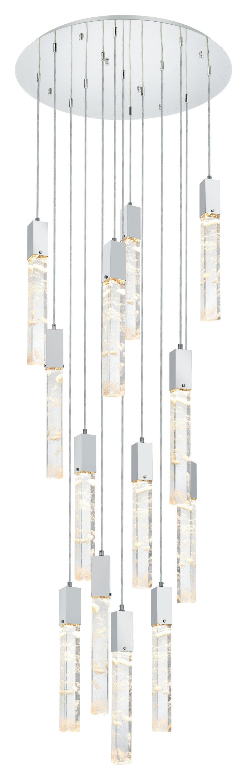 Home Living 30" Chandelier, ChromeBy Home Living