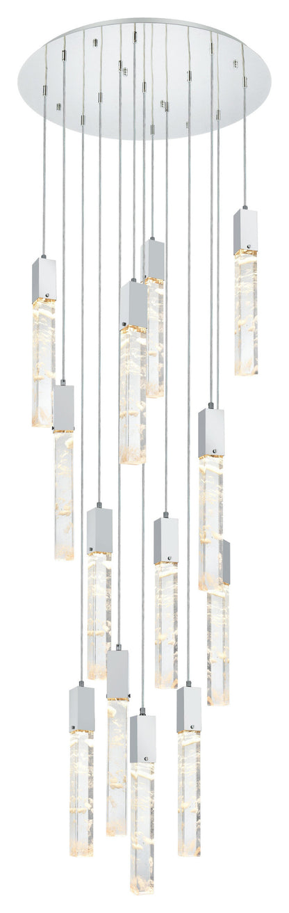 Home Living 30" Chandelier, ChromeBy Home Living