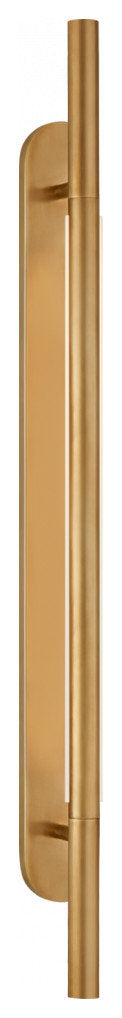 Rousseau Wall Sconce, 1-Light, LED, Antique-Burnished Brass, Crystal Shade, 30"HBy Visual Comfort