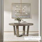 Gambit Chandelier, 8-Light, LED, Brass, 35.3"W (700GMBCR-LED927 70DN4W2)