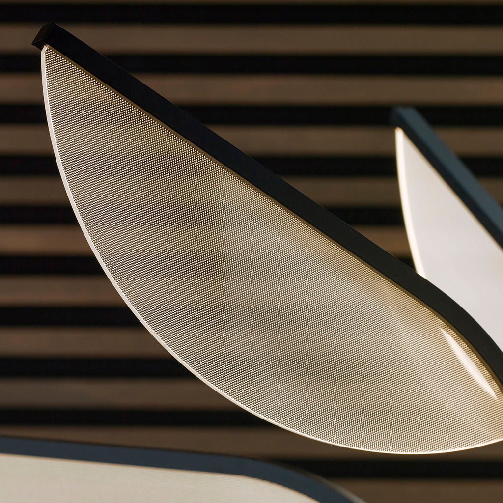 Belterra Chandelier, 12-Light, LED, Matte Black, Acrylic, 38"W (700BLT38B-LED930 70P9D5Z)